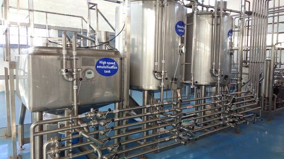 Pasteurized Milk Stirring 5000LPH Yogurt Processing Line