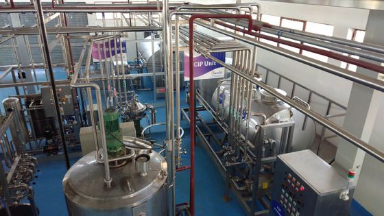 Pasteurized Milk Stirring 5000LPH Yogurt Processing Line