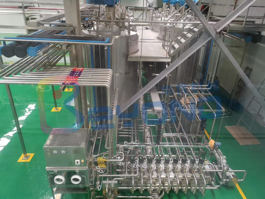 Pasteurized Milk Stirring 5000LPH Yogurt Processing Line