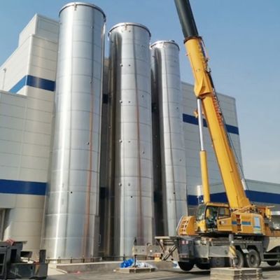 45000L  Food Grade Fermentation  Stainless Steel Tanks With Thermometer