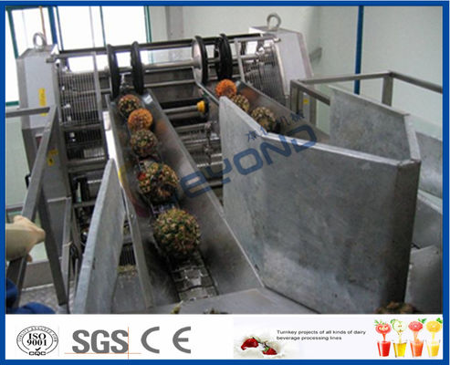 Linea di trasformazione dello SpA dell'ananas completamente automatico di controllo per le macchine utensili del succo di frutta