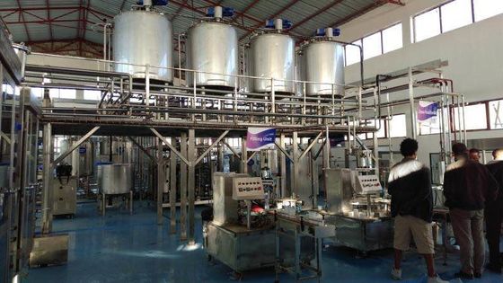 Pasteurized Milk Stirring 5000LPH Yogurt Processing Line