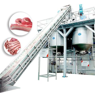 Controllo automatico ad alta pressione della macchina di lavorazione della carne di resistenza che si alimenta continuamente